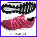 SR-14MY044 latest knitted shoes fly knitting shoes knit uppers shoese men knit running shoes